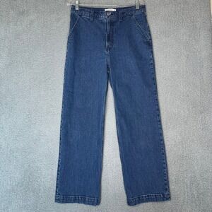 Abercrombie & Fitch The 90s Relaxed High Rise Blue Medium Wash Womens 30 10S
